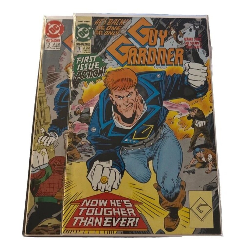 Guy Gardner Run #1-2 (1992) DC Comics 1st Print Comic Books w sleeve + board
